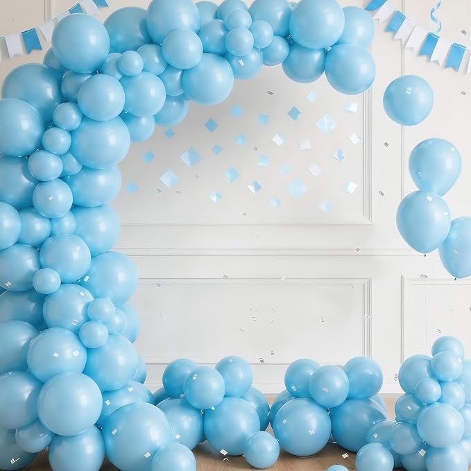 LOLStar Macaron Blue Balloons, 12 inch Latex | Graduation, Baby Shower - Image 3