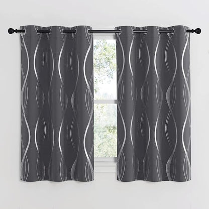 NICETOWN Bedroom Small Blackout Curtain Panels, 42 by 54 Inch, Window Treatment - Image 2
