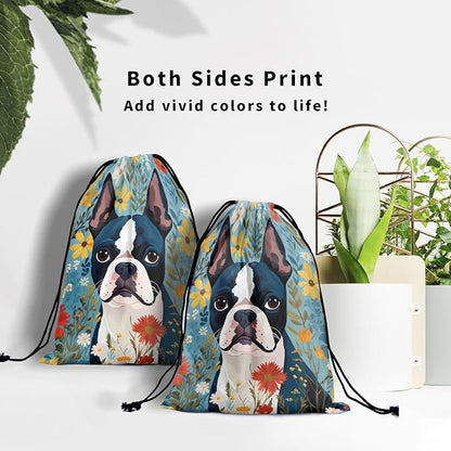 Giwawa Boston Terrier Drawstring Grip Bag - Image 7