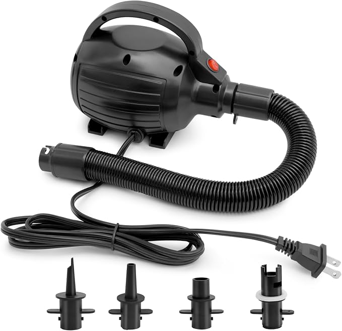 Electric Air Pump for Inflatables, 600W High Power Quick-Fill Air Pump | by Unknown