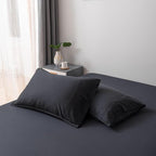 Bella Coterie | Luxury Bamboo Queen Size Pillowcase Set | 100% Organically Grown Bamboo Viscose | Ultra Soft | Cooling | 2 Pcs [Black]