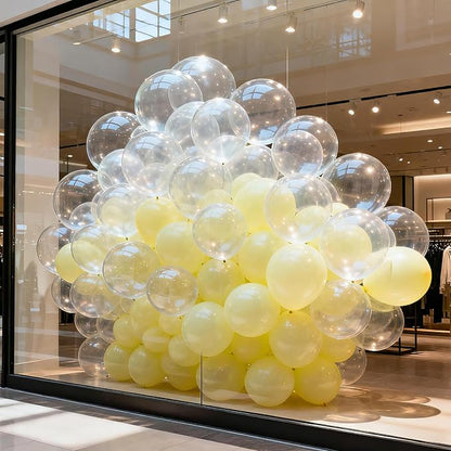 50pcs Clear Balloons, 12inch Transparent Latex Party Balloons | Balloons - Image 4