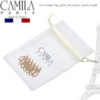 Camila Paris CP3524 French Small Hair Clips for Women With Thick, Long, Curly, or Wavy Hair - Girls Claw Clip, Durable Styling Big Clip, Strong Hold No Slip Grip - Made in France