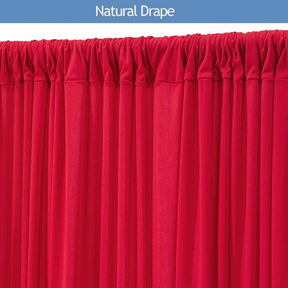 20x10ft Wrinkle Free Red Backdrop Curtain - Image 4