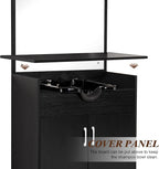 BarberPub Backwash Shampoo Bowl Sink Chair Station with Mirror Salon Styling Cabinet Spa Equipment 3130 (Black)