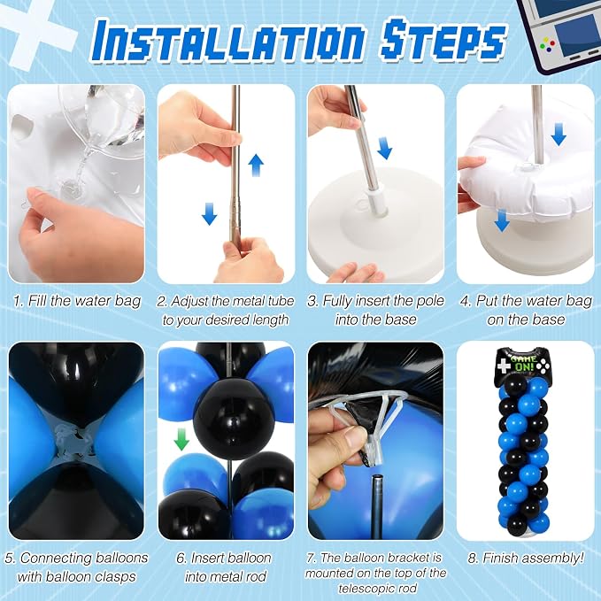 Soulchen 2 Set Video Game Balloon Column Stand Kit - Image 4