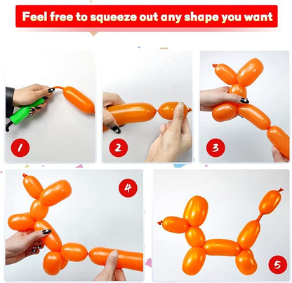 Long Balloons Animals, Thickening 260 Balloons - Image 3