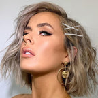 16 Pieces Rhinestone Bobby Pins, Fancy Metal Hair Clips, Crystal Shiny Barrettes, I S X Shaped Diamond Hair Accessories for Women Girls Wedding Prom Party (Silver)