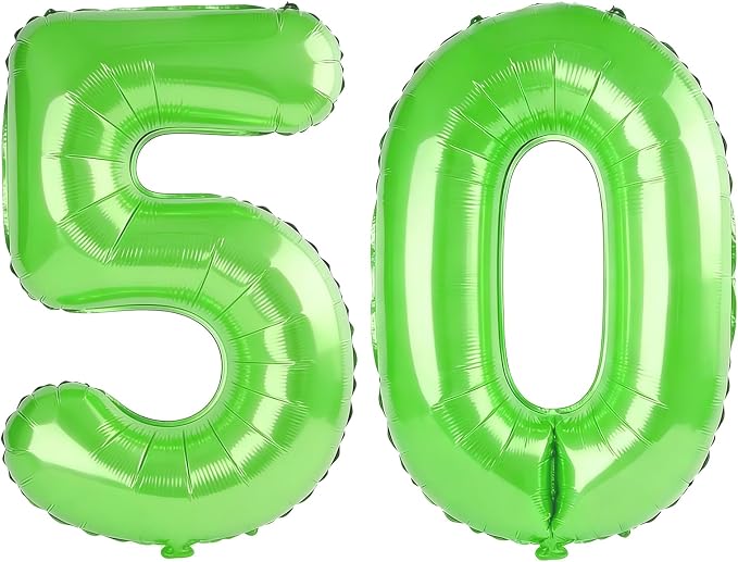 40 Inch Number 50 Balloons for 50th Birthday Party Decorations, 0-100 Fruit by FOBELEC
