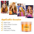 Temporary Hair Color for Kids, Ultikare Orange Hair Dye Washable Natural Hair Wax Color Chalk Mud Cream DIY Hairstyle Clay For Dark Hair Halloween, Cosplay, Party, Christmas Gift Girls 3.4 Fl Oz