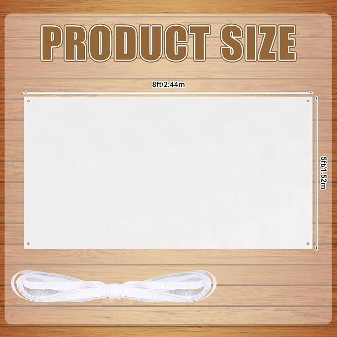 Zonon Large Blank Banners And Signs Polyester Oxford Cloth Sublimation Banner - Image 2