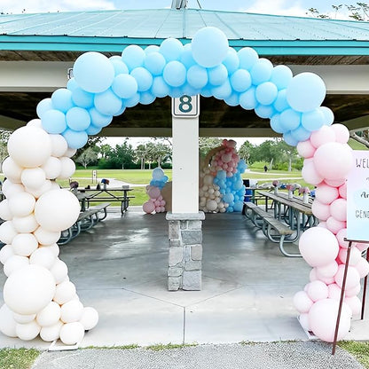 Voircoloria 66pcs Light Blue Baby Blue Latex Party Balloons, 12inch | - Image 6