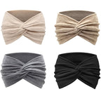Extra Wide Headbands for Women Large Turban Headband Non Slip Boho Elastic Hairband Hair Twisted Knot Head Bands Accessories