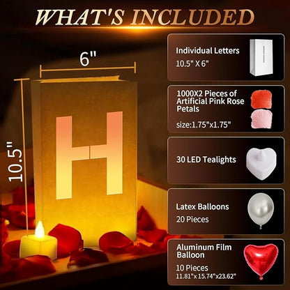 Will You Marry Me ? Light Up Letters, Include Light up Letters, - Image 3