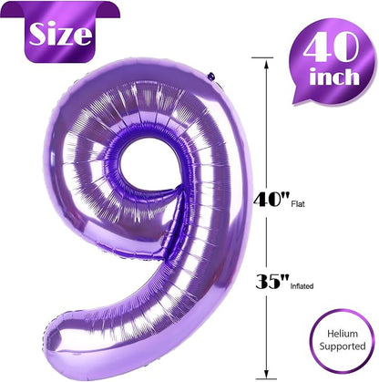 Purple 9 Balloon - Image 5