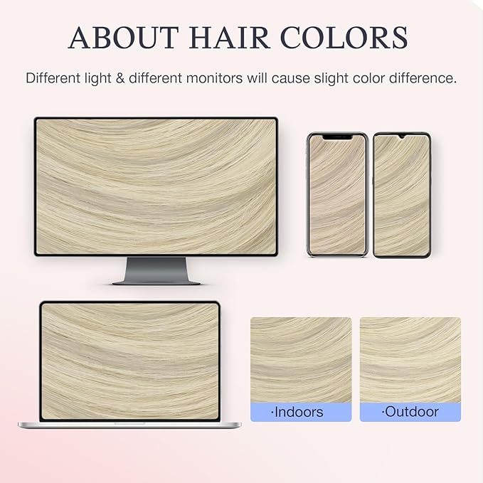 DOORES Clip in Hair Extensions Real Human Hair 16 inch 120g 7pcs Invisible Human Hair Extensions Clip ins, Injected Seamless PU Clipins Invisi Edge, 17/60 Ash Blonde Highlighted Platinum Blonde