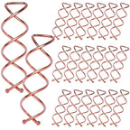 20PCS Spiral Hair Pins, Spin Pins Spiral Bobby Pins for Girls, Women and Kids, Non-Scratch Round Clip & Bun Twist, Stylish Bun Bobby Pins, Premium Spin Pins for Hair, Gold