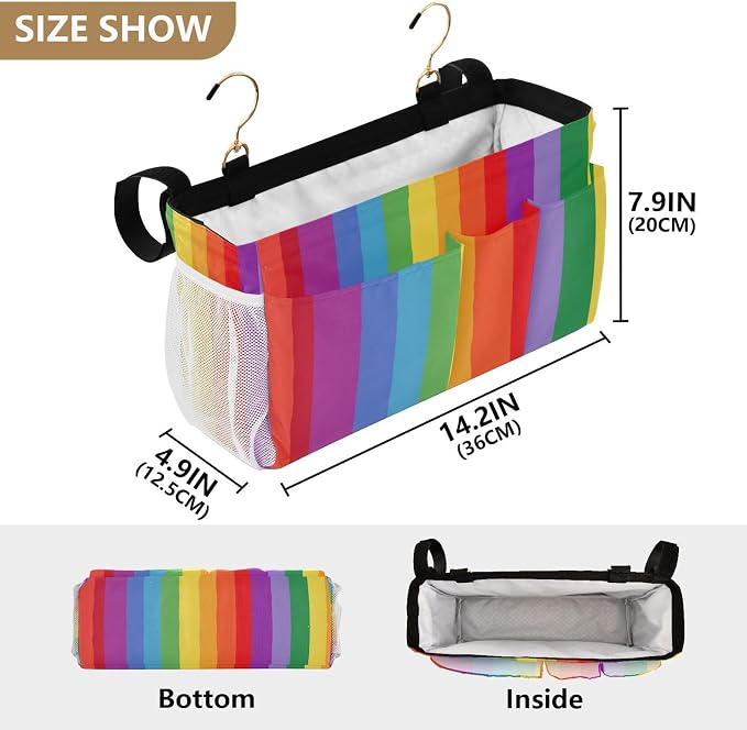 Bedside Caddy Hanging Bunk Bed Caddy Bed Organizer Hanging Pocket - Image 4