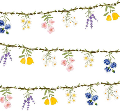 JIAYIQI 2PCS Wildflower Party Decorations, 7.9FT Pre-Strung Floral Garlands by JIAYIQI