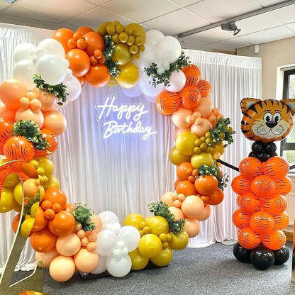KBZVNAF Orange and White Latex Balloons 60 Pack 12 inch | Orange White Confetti - Image 4