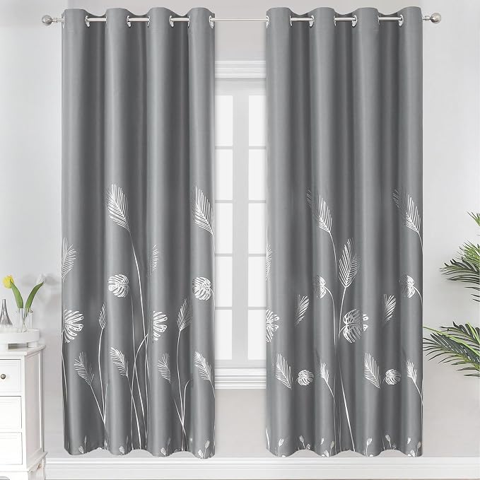 Gold and Grey Blackout Curtains by ESTELARTEXTILER