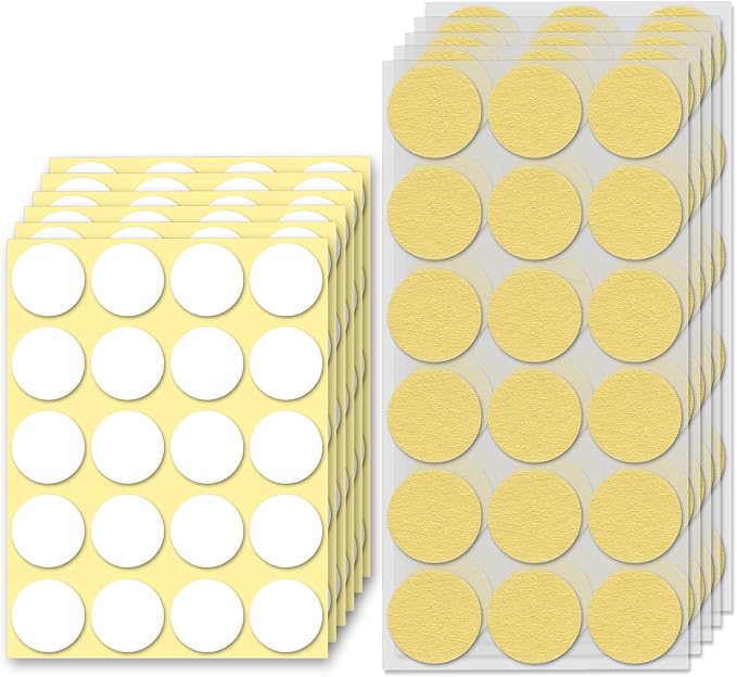 120Pcs Clear Adhesive Dots & Masking Tapes, 25mm/0.98" Sticky Double Sided Dots by Unknown