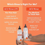 dpHUE Apple Cider Vinegar Hair Rinse - 8.5 oz, Pack of 2 - Shampoo Alternative, Scalp Cleanser & Post Workout Rinse - Removes Buildup & Sweat - Protects Natural Hair Oils