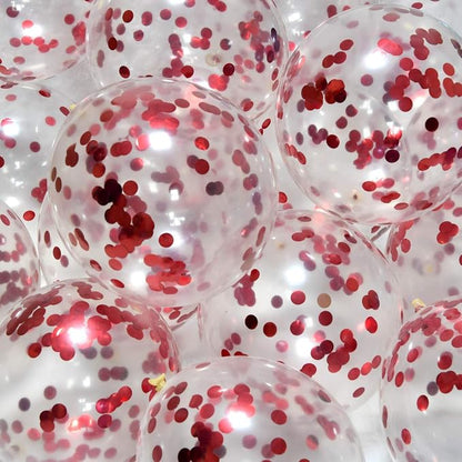 Red Confetti Balloons - Image 2