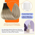 Full Shine Tape in Extensions Color 2 Fading to 18 Ash Blonde Highlight 60 Balayage Human Hair Extensions Tape ins 22 Inch Tape Extensions Human Hair 50g Tape Ins Human Hair Extensions 20PCS