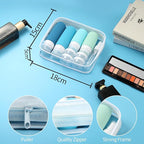 16 Pack Travel Bottles Set, TSA Approved Leak Proof Silicone Squeezable Containers for Toiletries, Refillable Travel Accessories for Conditioner, Shampoo, Lotion & Body Wash Accessories