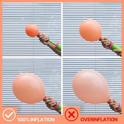 PartyWoo Peach Balloons 50pcs Light Orange Latex Helium Balloons 12 Inch | - Image 3