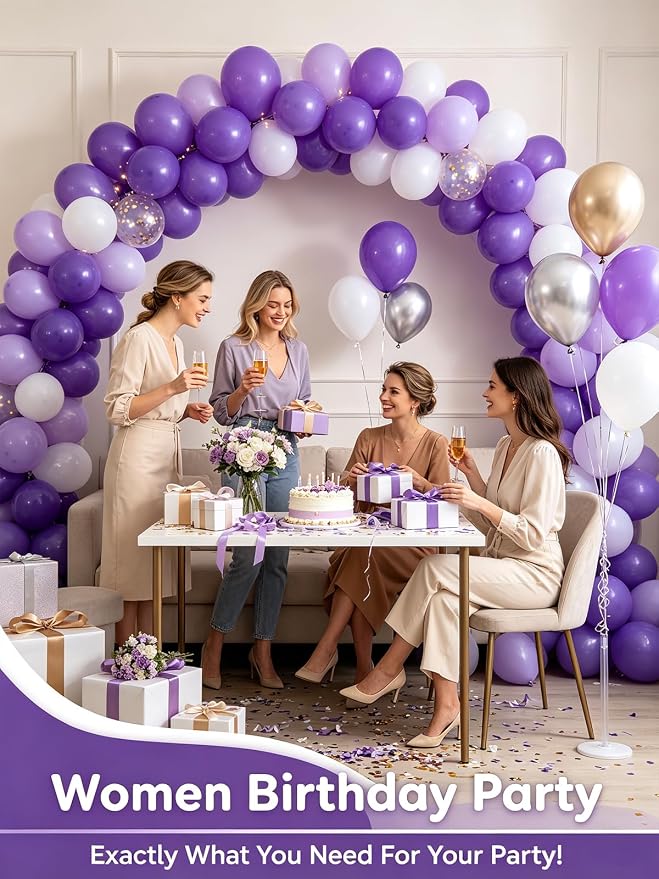Purple Balloons 12 Inch 60 Pcs Dark Royal Purple Latex Balloons - Image 7
