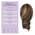 12 Inch Short Ponytail Extension - Curly Pony Tails Hair Extensions, Claw Clip Ponytail Extension, Synthetic Hair Extensions Ponytail, Clip in Ponytail (Color: Chestnut Brown With Golden Highlights)