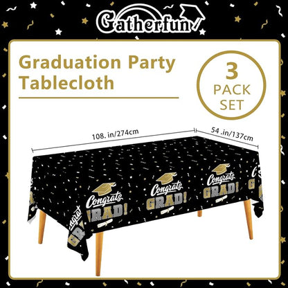 Graduation Decorations, Gongrats Grad Tablecover - Image 2