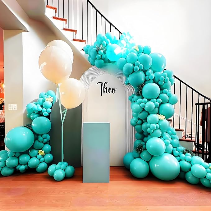 Teal Balloons 12 inch, Turquoise Latex Balloons 50pcs Party Balloons - Image 7