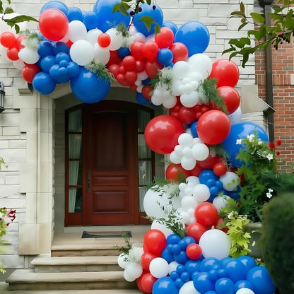 100pcs Red White and Blue Latex Balloons 12 Inch 4th of July Balloons - Image 6