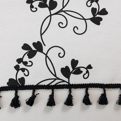 F-CHU Black Floral Curtains for Living Room Bedroom Farmhouse French Country - Image 6