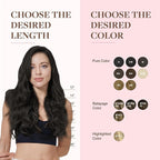 GOO GOO Clip in Hair Extensions Real Human Hair, Remy Human Hair Extensions Clip ins for Women, Natural Human Hair, 22inch 150g 9Pcs, 1B Natural black