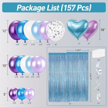 Mermaid Party Balloons Garland Arch Kit - Image 2