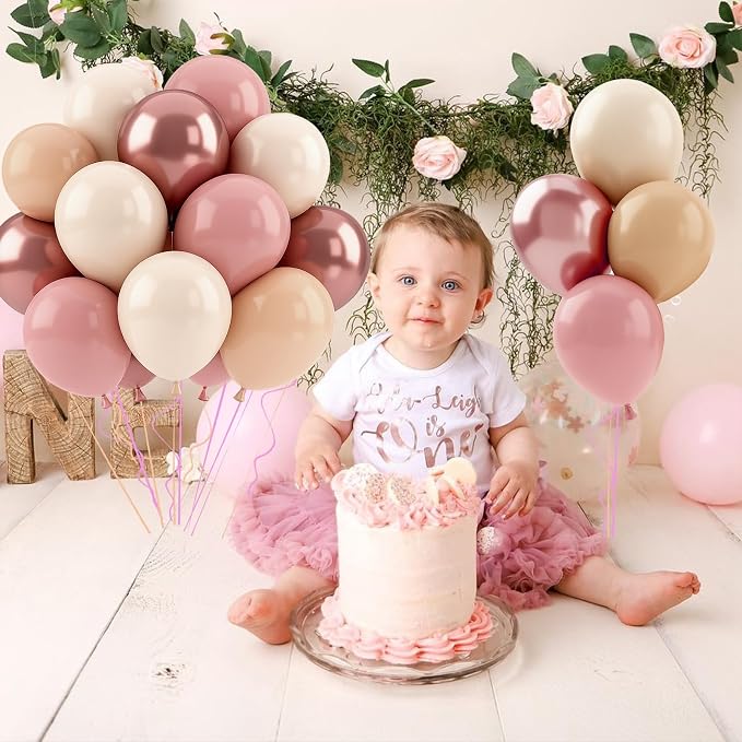 Patimate Retro Blush Pink Balloons Set - Image 8