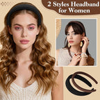 Hair Accessories Kit for Women, 27 PCS Set Included Hair Scrunchies, Claw Clips, Bow Clips, Hair Brush and Headband Hair Gift for Women (Neutral Color)