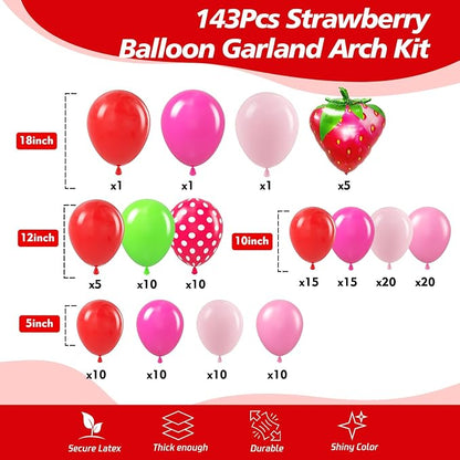 Strawberry Balloon Arch - Image 2