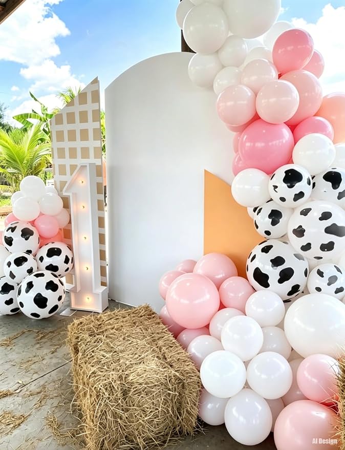 Cowgirl Balloon Arch Kit with Cow Print Balloons - Image 5