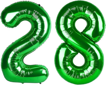 Number Balloons 28 Balloon Dark Green by Enyeopd
