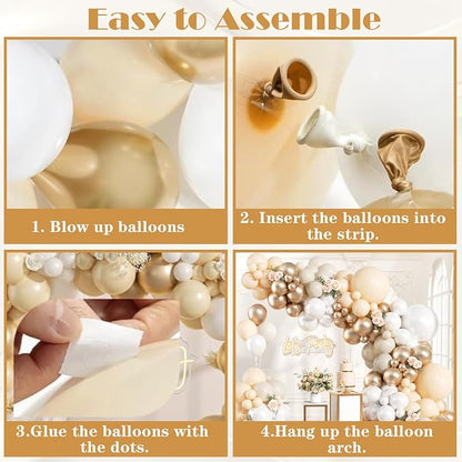 KARLURE Champagne Balloon Arch Kit Garland - Image 9