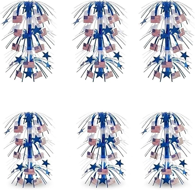 PMU 6 Pcs 21 Inch Patriotic Centerpieces by PMU