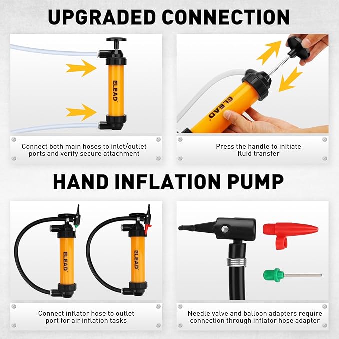 Gas Siphon Pump for Gasoline, Hand Siphon Pump, Gas Siphon Tool - Image 6
