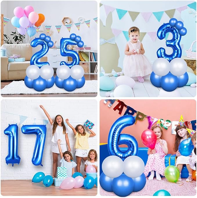 OFFCUP 40 Inch Blue Number 10 Balloon - Image 7