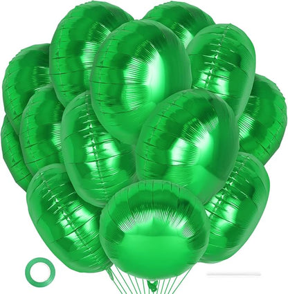 20 Pcs Round Shaped Balloons, 18 Inch Round Foil Balloon, Giant Round Mylar by YOTHORN