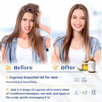 HIQILI 100ML Cypress Essential Oil, 100% Natural for Diffuser, Skin Care, Includes 10ML Travel Bottle - 3.38 Fl Oz
